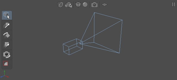 The camera visualizer in the Viewer