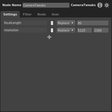 Two camera tweaks in the Node Editor