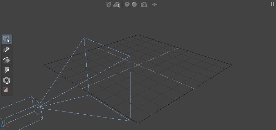 The camera node with an adjusted translate plug