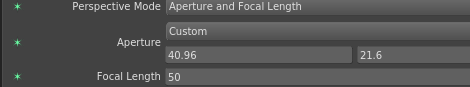 The custom aperture plugs in the Node Editor