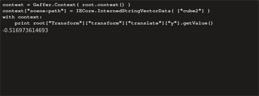 When a Python plug query occurs inside of an appropriate Context, the return value matches what occurs in the computed graph.