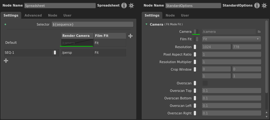 Disabled compound plug in the spreadsheet interface and the Node Editor