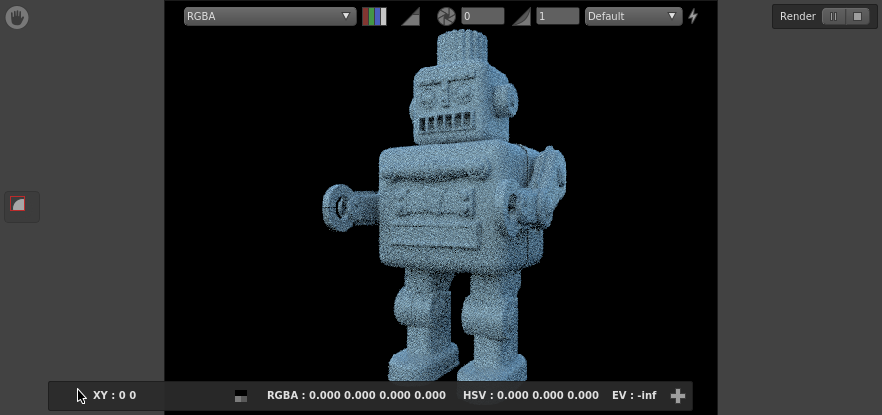 The first render with a shader and lighting