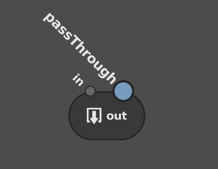 The passThrough plug on a BoxOut node