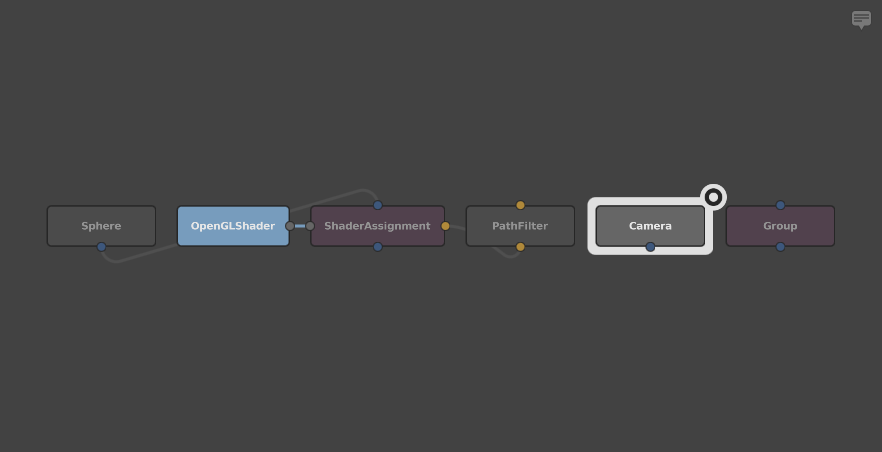 The ShaderAssignment node with new connections