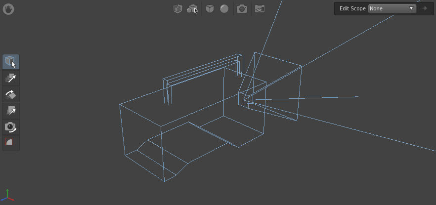 The camera visualizer in the Viewer