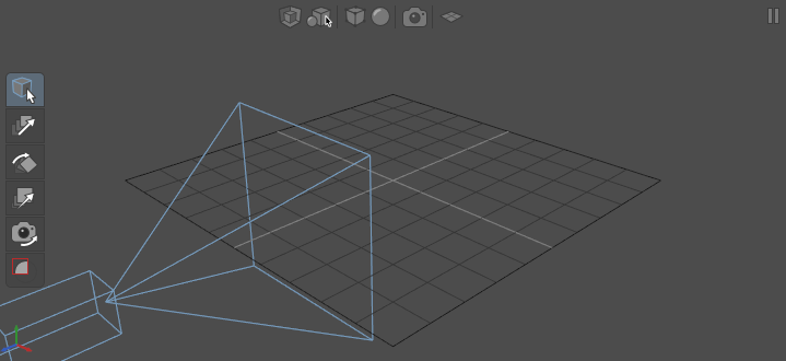 The camera node with an adjusted translate plug