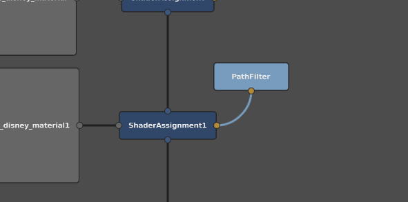 The connected PathFilter node