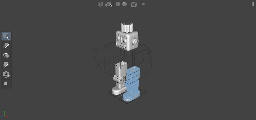 The head and leg geometry, expanded