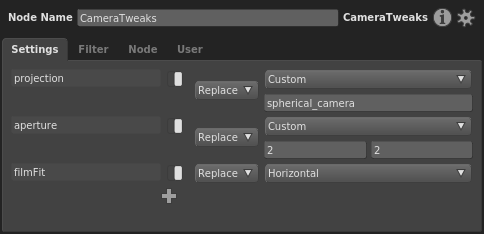 The parameter tweaks needed for a spherical camera in Arnold