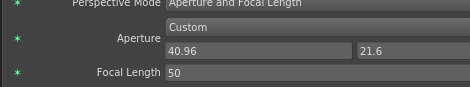 The custom aperture plugs in the Node Editor