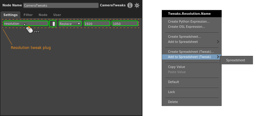 Adding a tweak plug