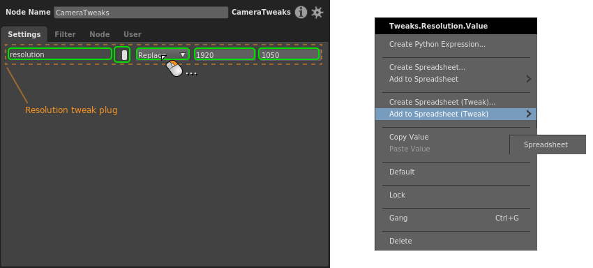 Adding a tweak plug
