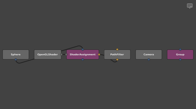 The ShaderAssignment node with new connections