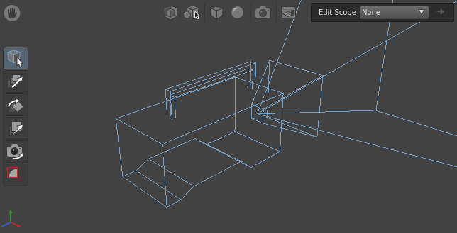 The camera visualizer in the Viewer