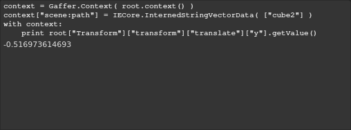 When a Python plug query occurs inside of an appropriate Context, the return value matches what occurs in the computed graph.