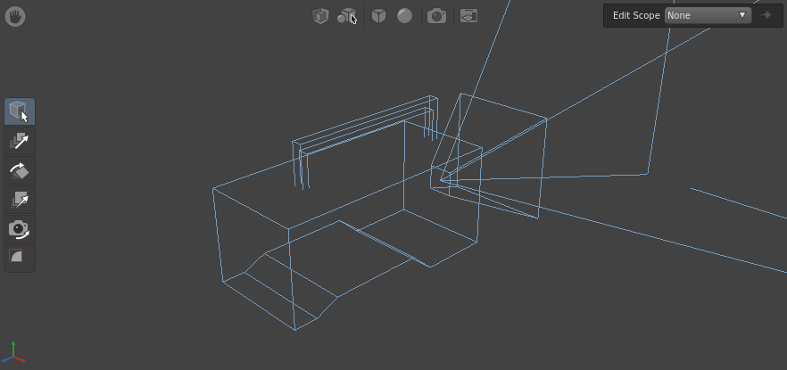 The camera visualizer in the Viewer