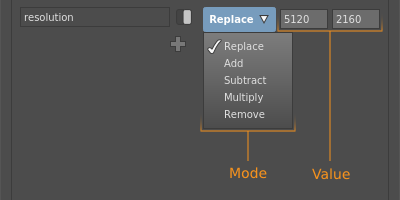 The plugs of a camera tweak in the Node Editor