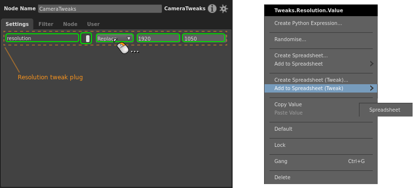Adding a tweak plug
