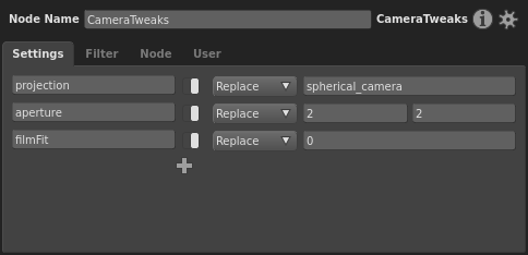 The parameter tweaks needed for a spherical camera in Arnold