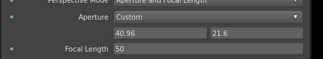 The custom aperture plugs in the Node Editor