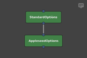 AppleseedOptions node in Graph Editor