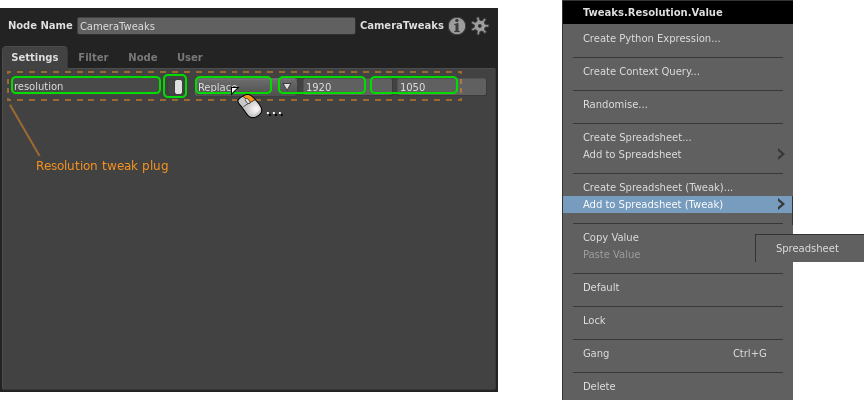 Adding a tweak plug