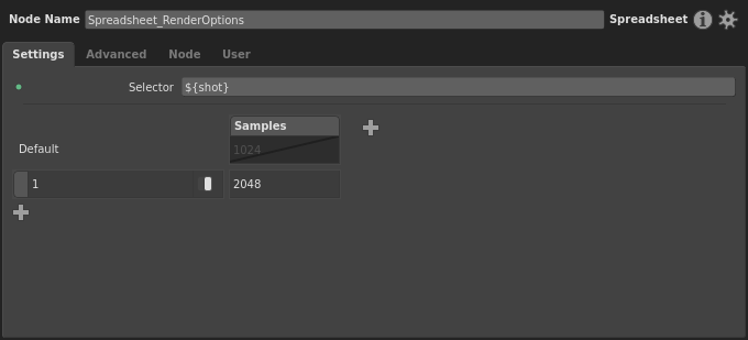 The spreadsheet with row 1 values