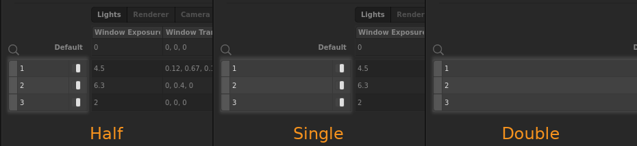 The three pattern widths in the Spreadsheet node interface