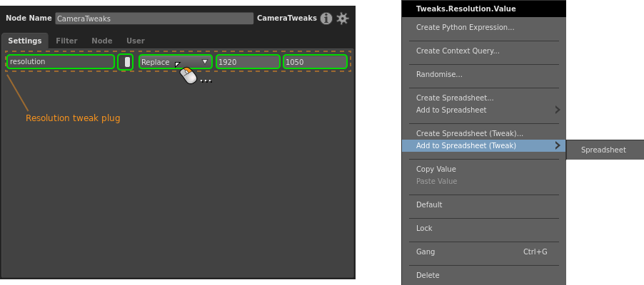Adding a tweak plug