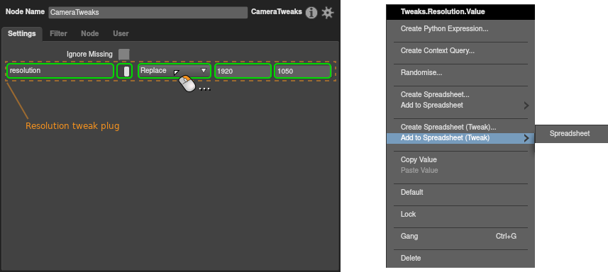 Adding a tweak plug
