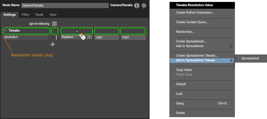 Adding a tweak plug