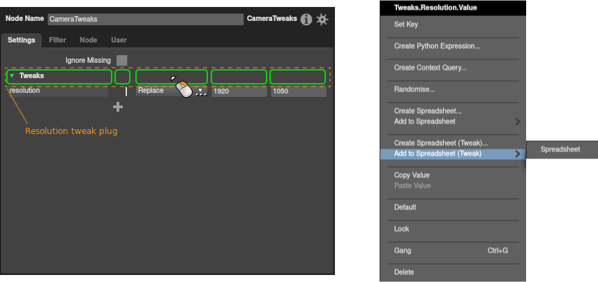 Adding a tweak plug