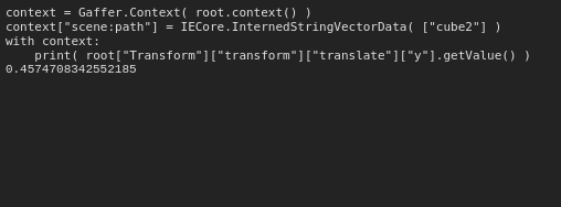 When a Python plug query occurs inside of an appropriate Context, the return value matches what occurs in the computed graph.