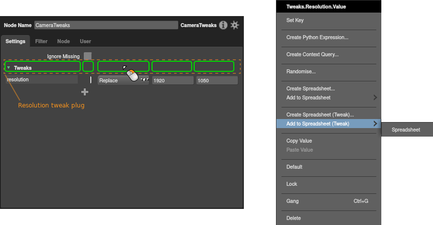 Adding a tweak plug