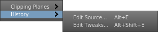 Edit Source and Edit Tweaks menu actions
